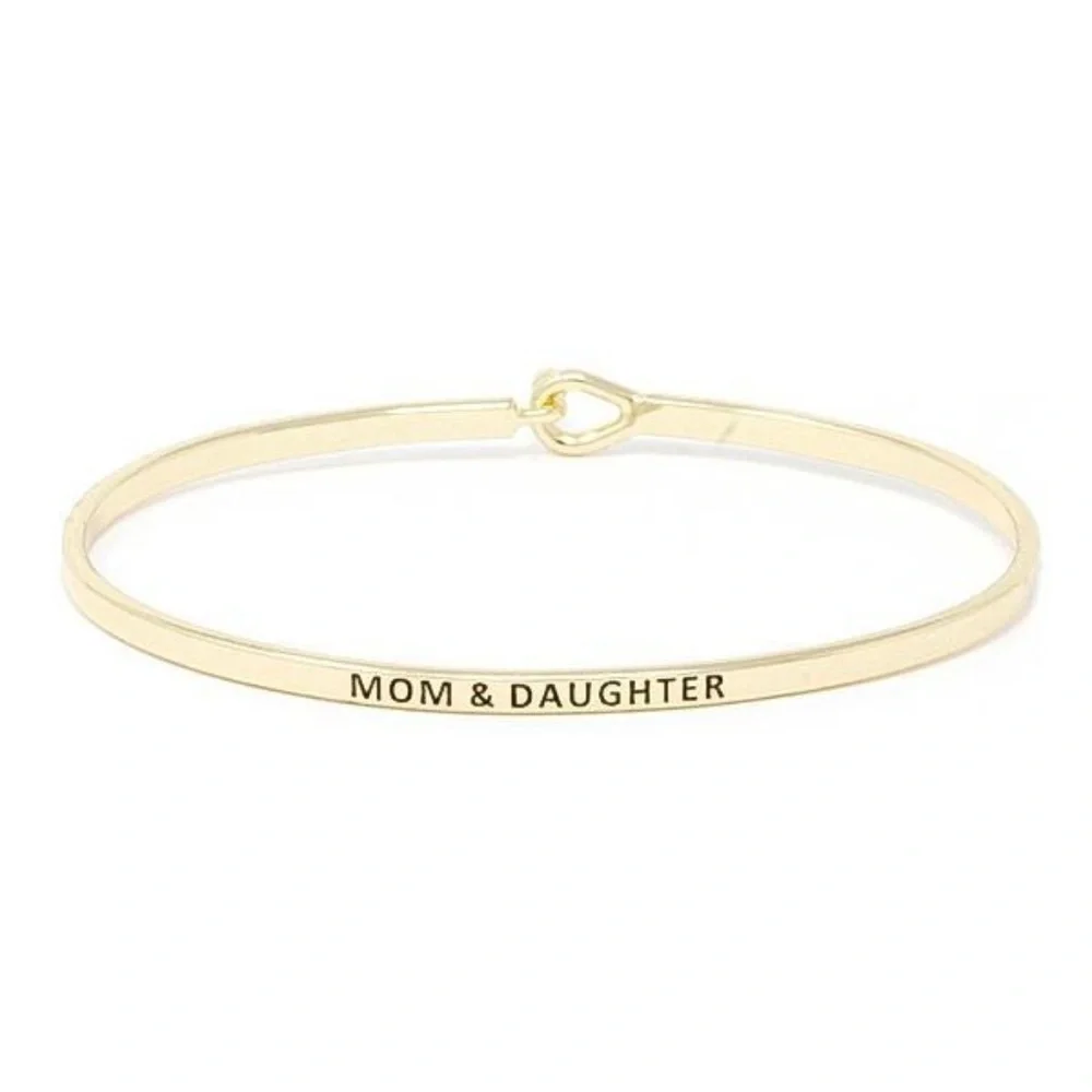MOM & DAUGHTER MESSAGE BRACELET